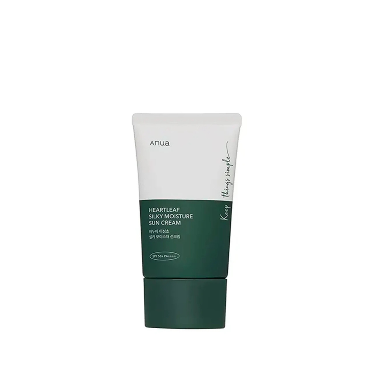 Anua Hearthleaf Silky Moisture Sunscreen SPF 50+ 50ml