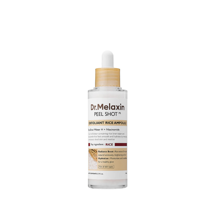 Dr.melaxin Peel Shot Exfoliating White Rice Ampoule 80ml
