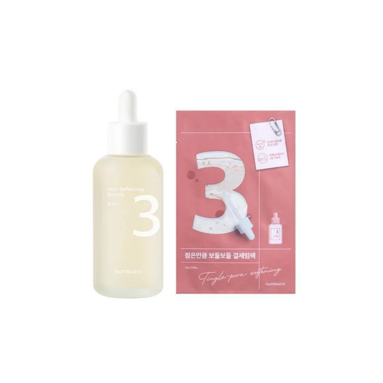 Numbuzin Skin Softening Serum 80ml Special Set (+no.3 Sheet Mask)				