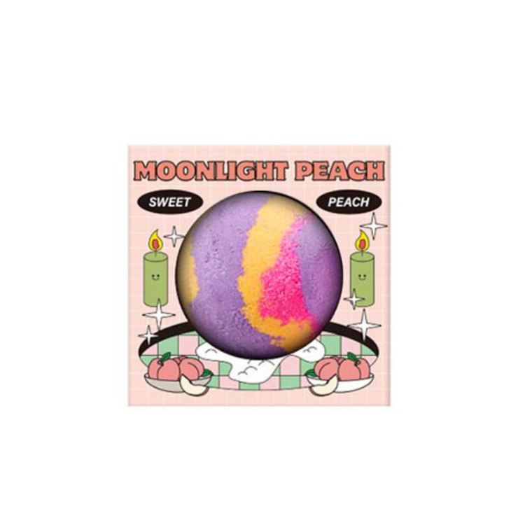 Plu Bubble Bath Bomb Moon Light Peach