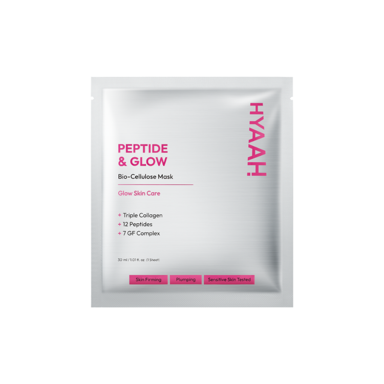 Hyaah Heeya Peptide & Glow Biocellulose Mask