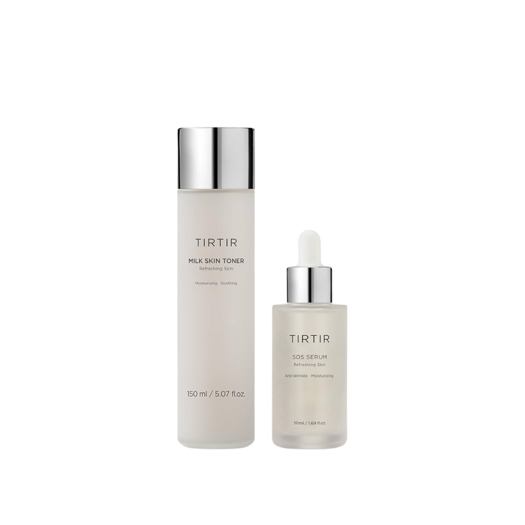 TIRTIR Daily Hydration SET Milk Skin Toner + SOS Serum