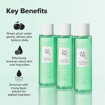 Boj Green Plum Refreshing Toner : Aha + Bha 150ml