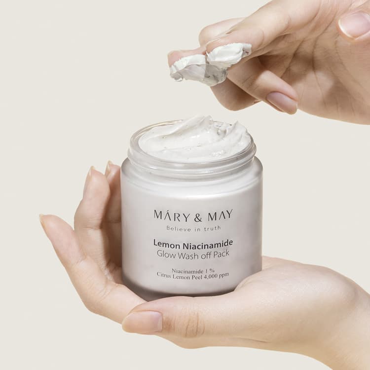 Mary&may Lemon Niacinamide Glow Wash Off Pack 125g
