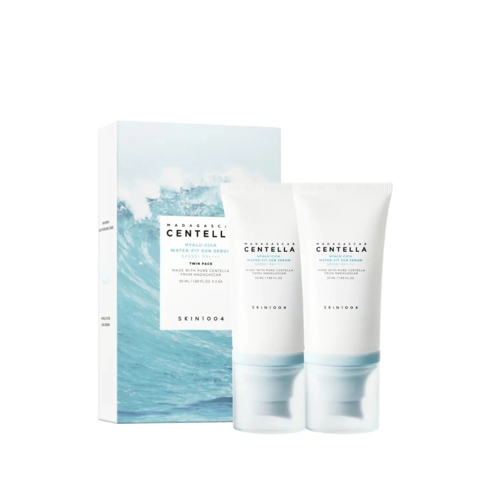 Skin1004 Madagascar Centella Hyalu-cica Sun Serum Spf50+ 50ml X 2ea (twin Pack)