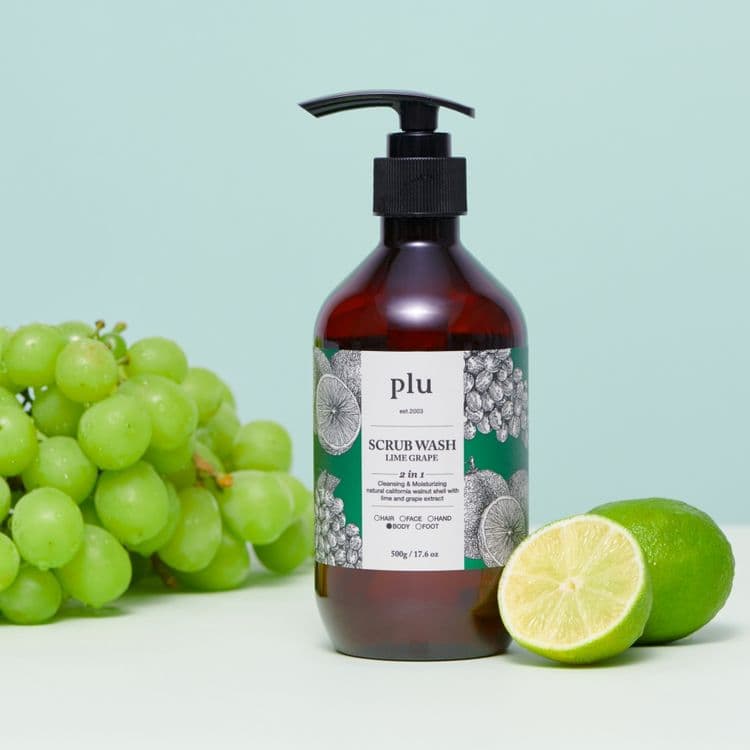 Plu Scrub Wash Lime Grape 500g