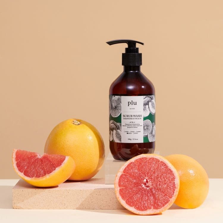 Plu Scrub Wash Grapefruit Peach 500g	