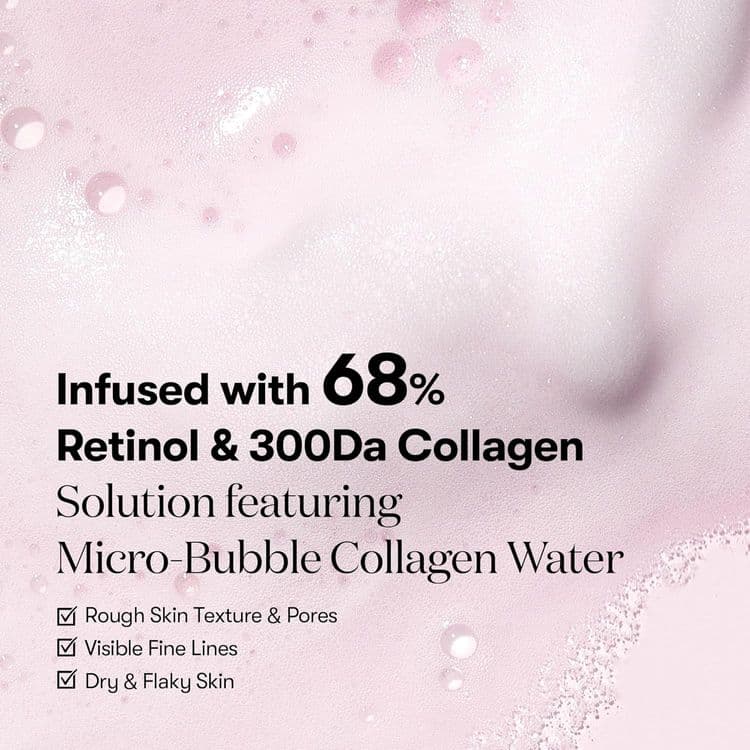 Vt Cosmetics Retinol Collagen Pink Micro Bubble Serum 70ml	