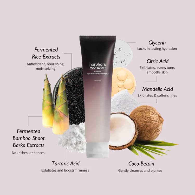 Hw Black Rice Triple Aha Gentle Cleansing Gel 100ml