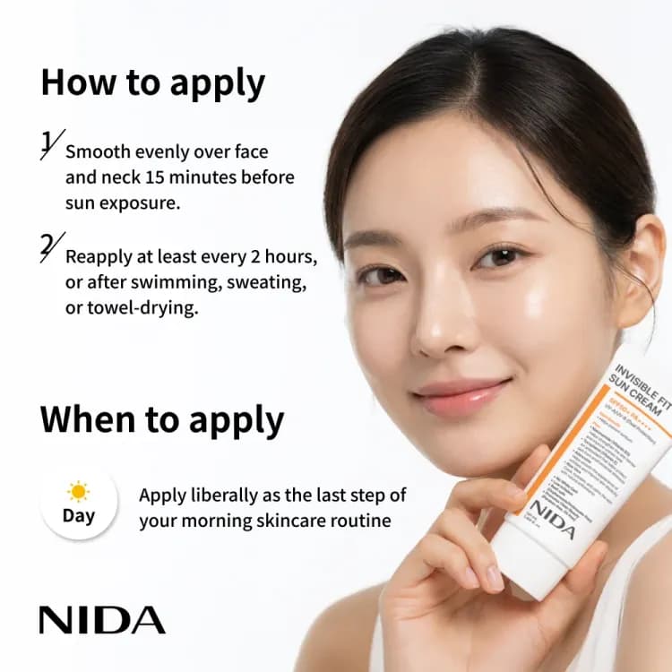 Nida Invisible Fit Sun Cream 50ml