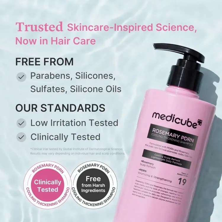 Medicube Rosemary Pdrn Cooling Thickening Shampoo 400ml