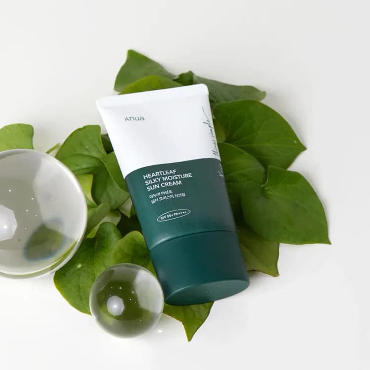 Anua Hearthleaf Silky Moisture Sunscreen SPF 50+ 50ml