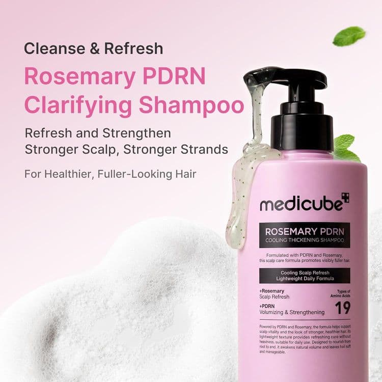 Medicube Rosemary Pdrn Cooling Thickening Shampoo 400ml