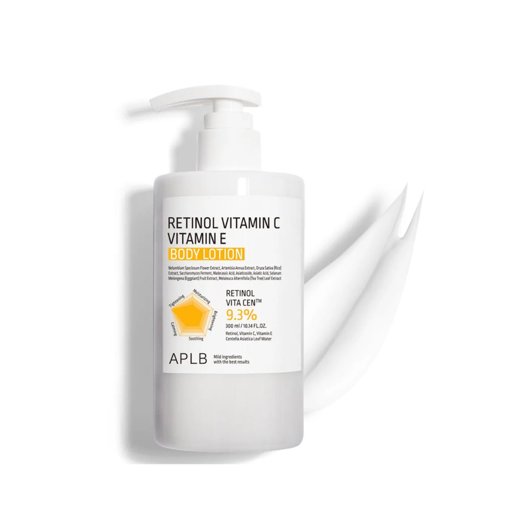 Aplb Retinol Vitamin C Vitamin E Body Lotion 300ml