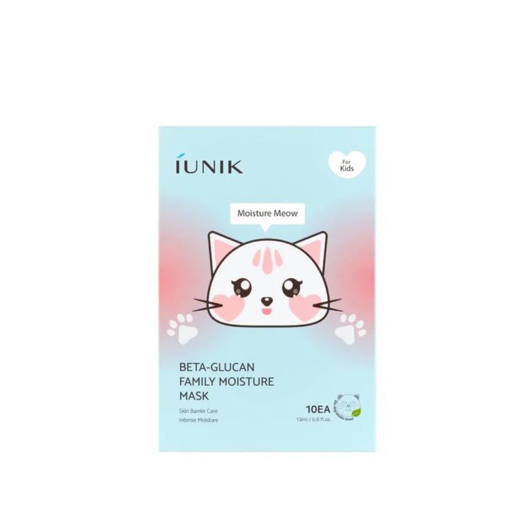 Iunik Beta Glucan Family Moisture Mask For Kids 1ea