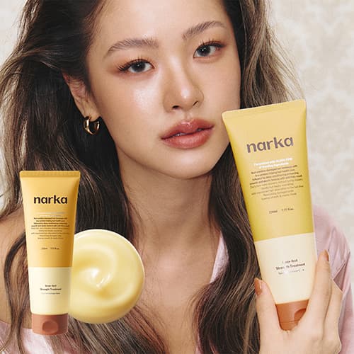 Narka Core Rebuild Straight Slick Hair Milk #sunset Honey