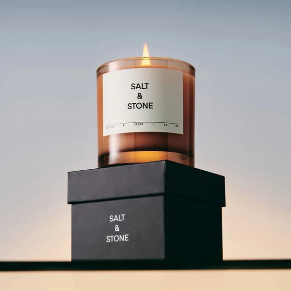 Salt & Stone Candles (saffron & Cedar)