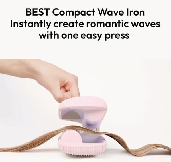 Vodana Compact Wave Iron 38mm Pink Lavender