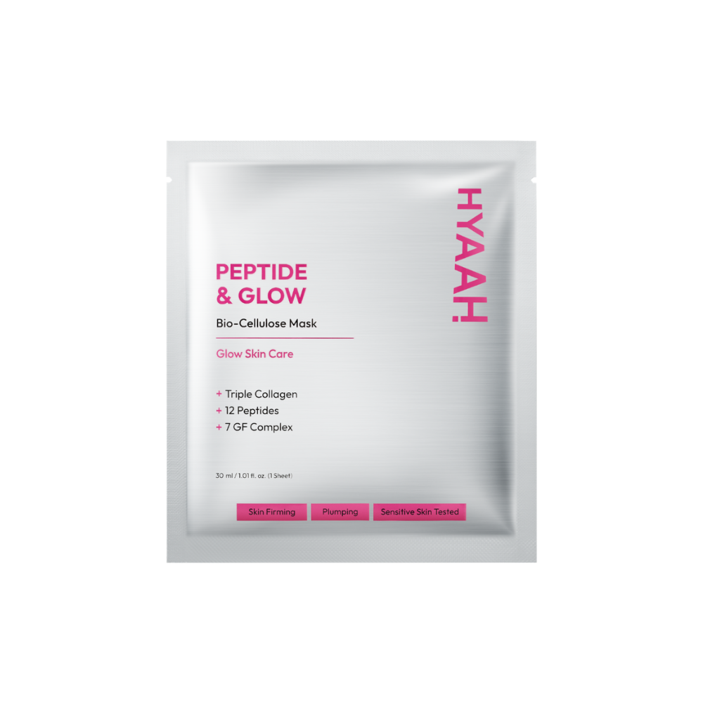 Hyaah Heeya Peptide & Glow Biocellulose Mask