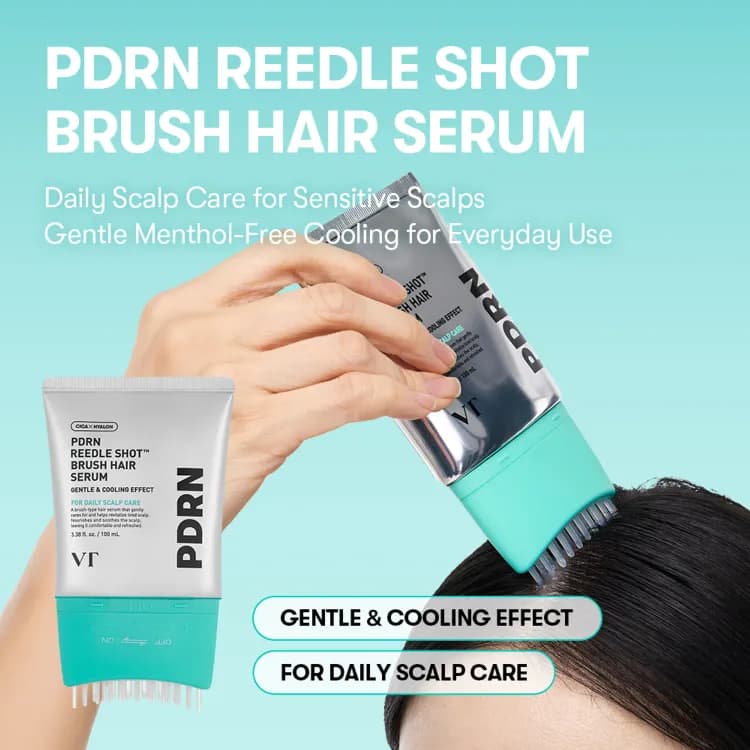 Vt Cosmetics Pdrn Reedle Shot Brush Hair Serum 100ml