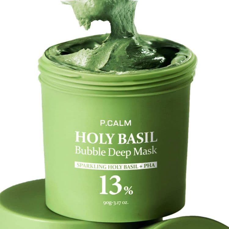 P.calm Holy Basil Bubble Deep Mask 90g