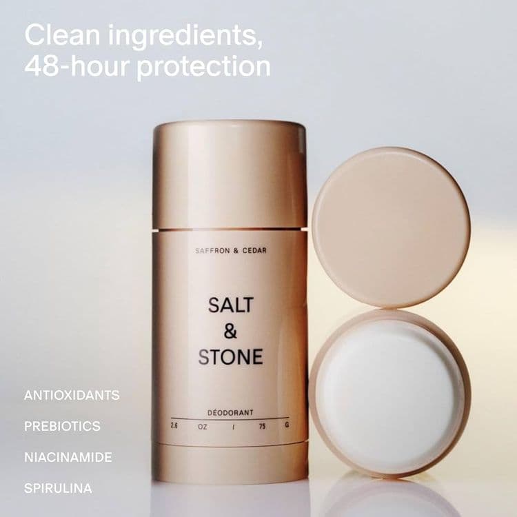 Salt & Stone Deodorant Extra Strength (saffron & Cedar)