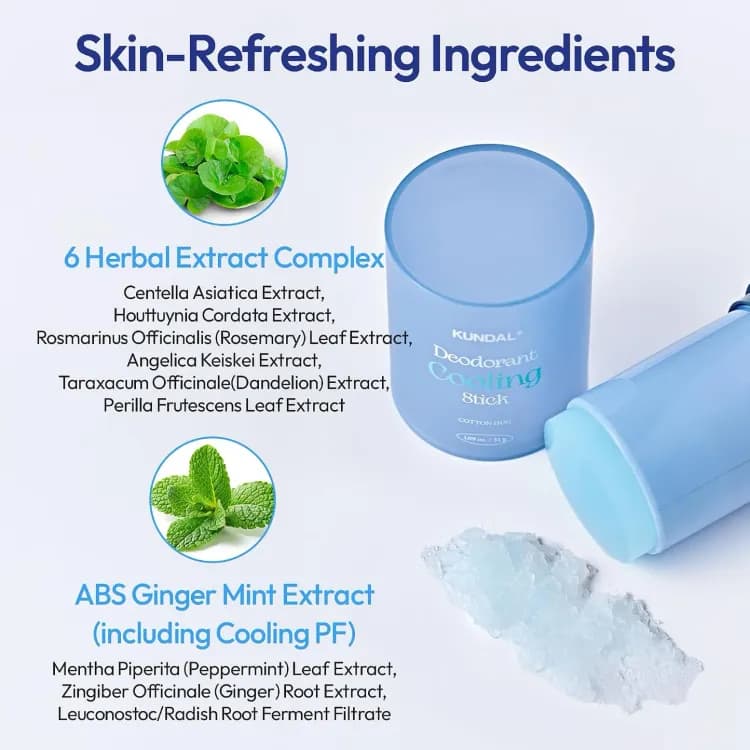 Kundal Deodrant Cooling Stick 31g - Cotton Hug