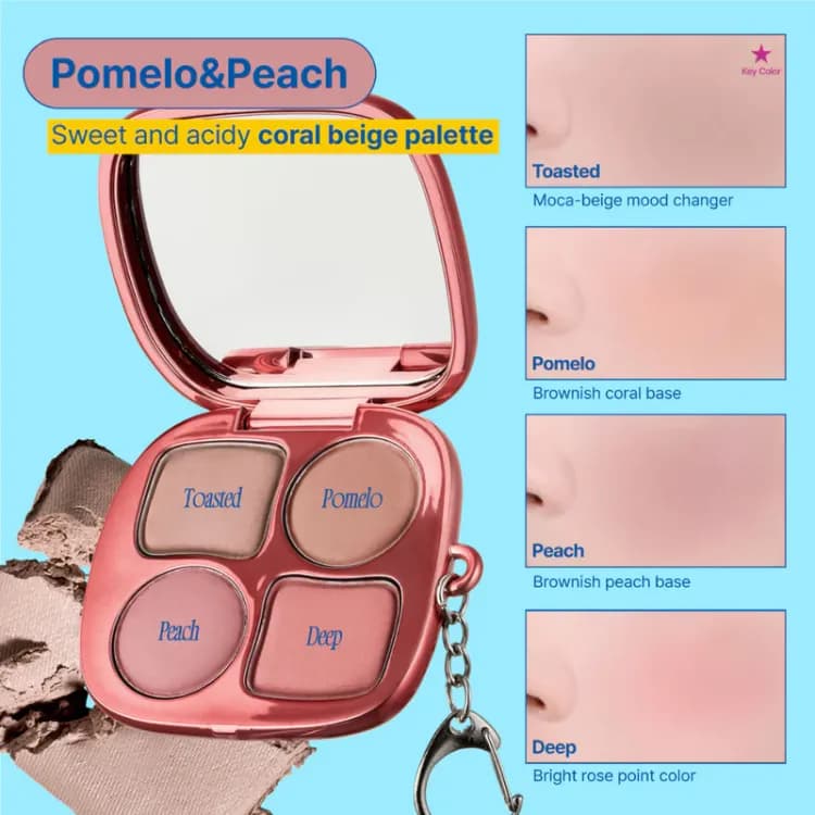 Fwe Pocket Cheek Palette Cp03 Pomelo&peach 9.6g