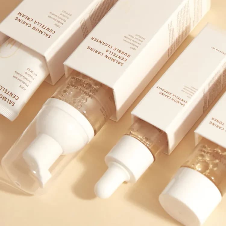 Heveblue Salmon Caring Centella Special Travel Kit Bag