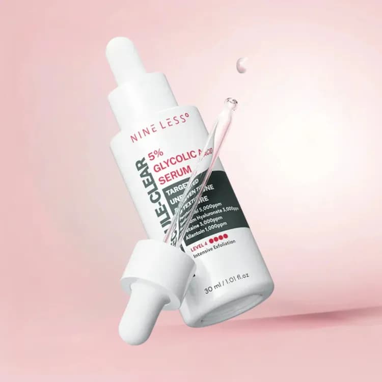 Nine Less Molecule-clear 5% Glycolic Acid Serum 30ml