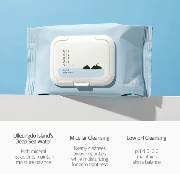 Round Lab 1025 Dokdo Cleansing Tissue_30ea