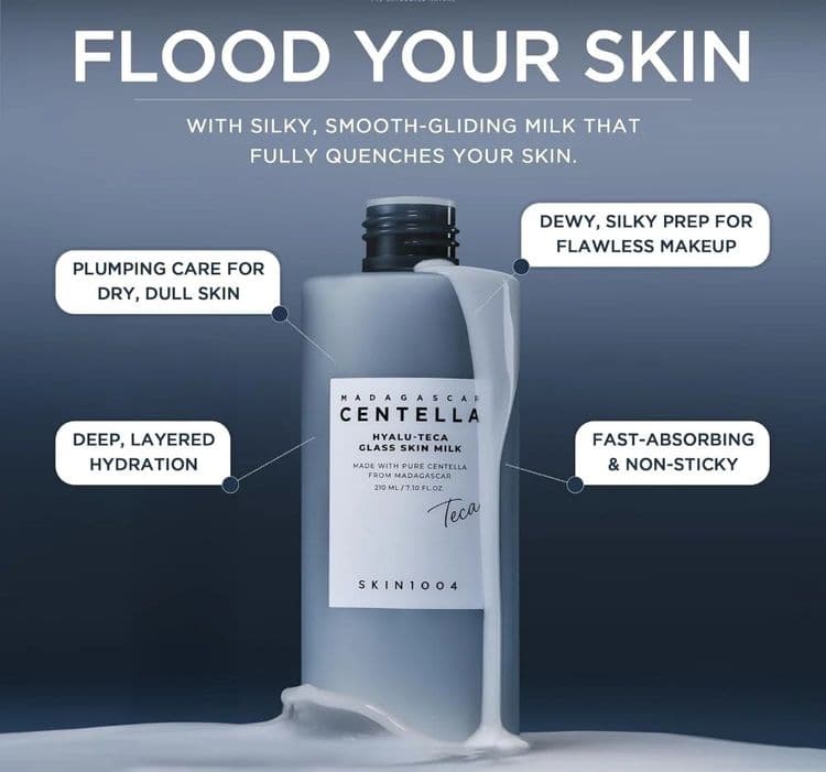 Skin1004 Madagascar Centella Hyalu-teca Glass Skin Milk 30ml