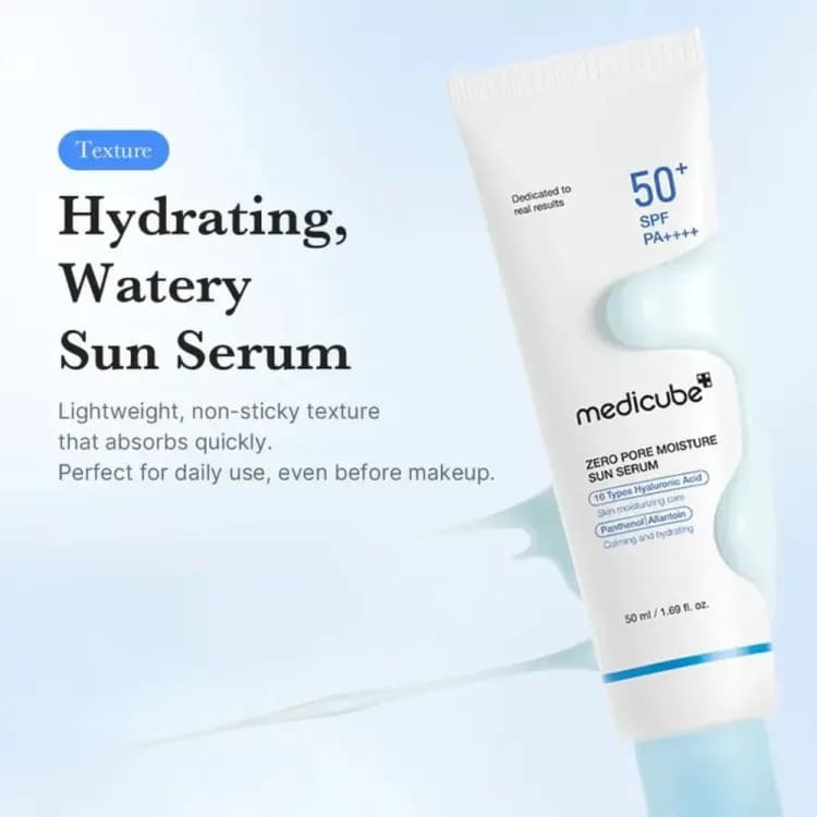 Medicube Zero Pore Moisture Sun Serum Spf50+ 50ml