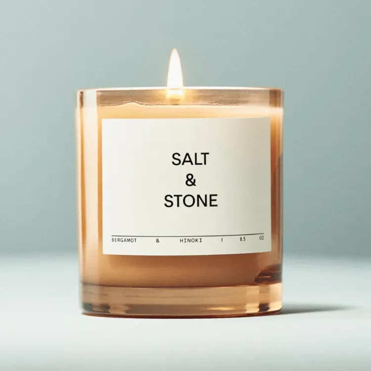 Salt & Stone Candles (bergamot & Hinoki)