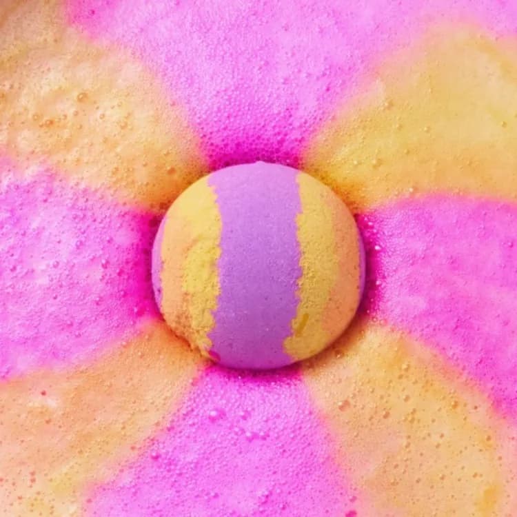 Plu Bubble Bath Bomb Moon Light Peach