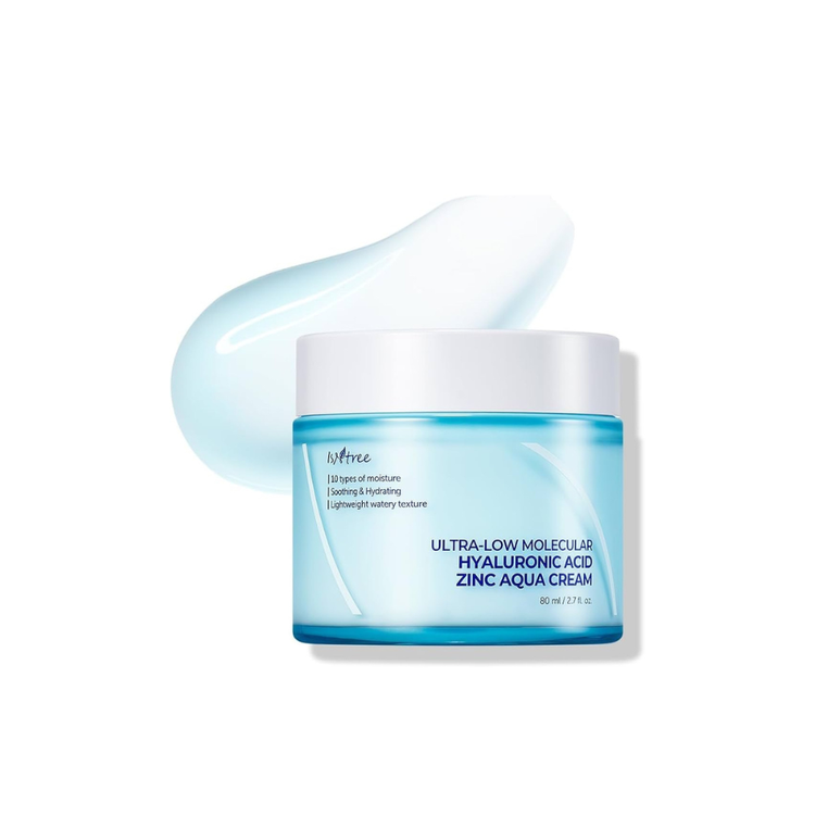 Isntree Ultra-low Molecular Hyaluronic Acid Zinc Aqua Cream