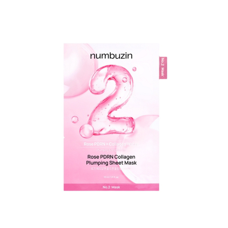 Numbuzin No.2 Rose Pdrn Collagen Plumping Sheet Mask