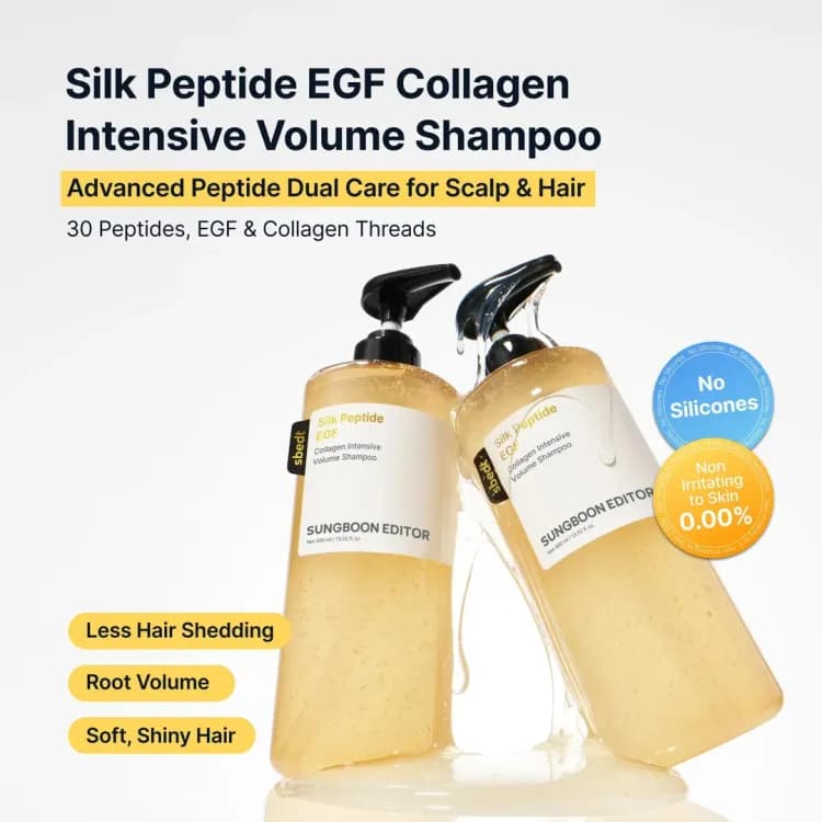 Sungboon Editor Silk Peptide Egf Collagen Intensive Volume Shampoo