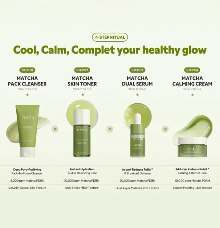 Tirtir Stay Calm Stay Cool Stay Matcha Set