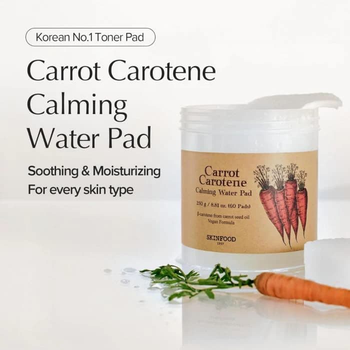 Skinfood Carrot Carotene Calming Water Pad 60ea