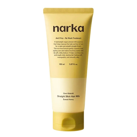 Narka Core Rebuild Straight Slick Hair Milk #sunset Honey
